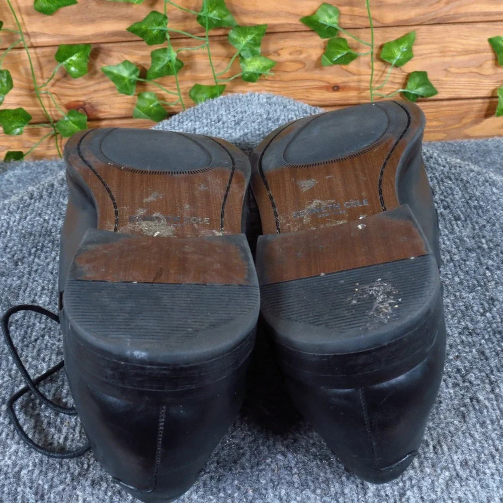 Kenneth Cole Down The Shore Men Casual Oxford Shoe 10.5 Business Black‎ Leather